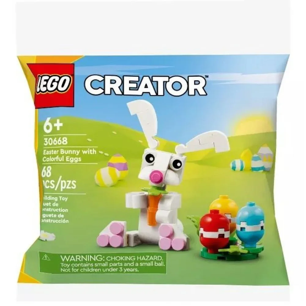 LEGO Creator Easter Bunny Rabbit Colorful Eggs Building Toy 30668 Basket Gift